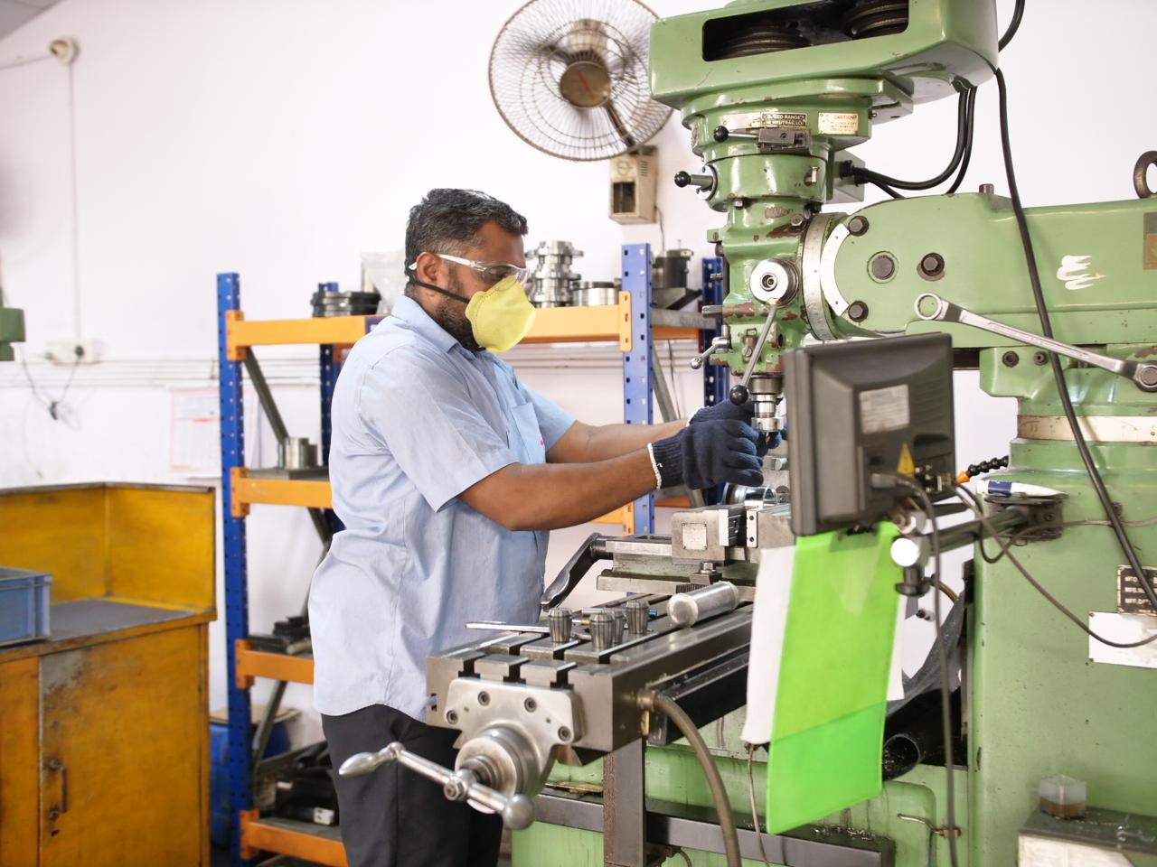 Jigs & Fixtures at S.L.N. Precision Works shop floor, Peenya Bengaluru