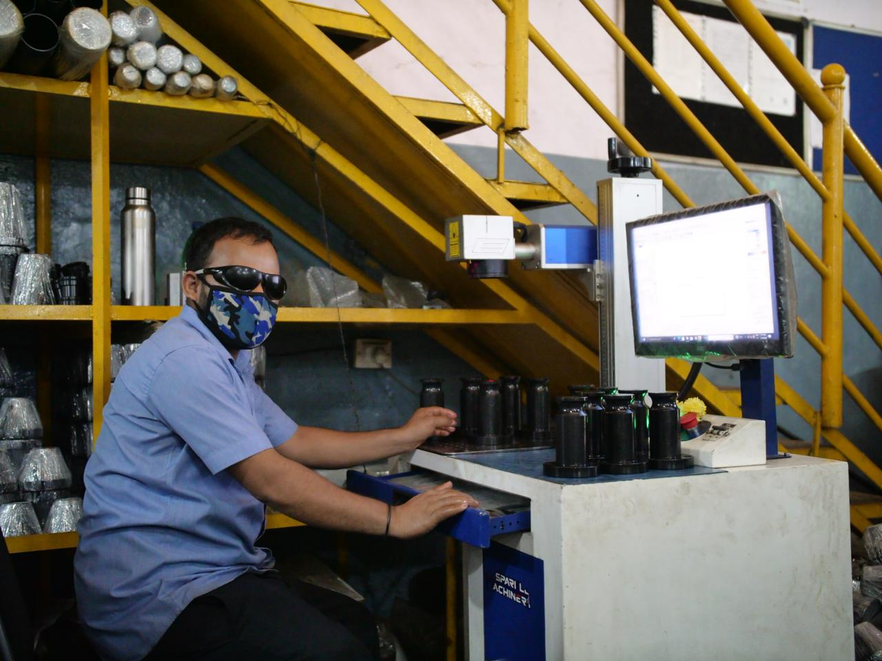 Conventional Machining at S.L.N. Precision Works shop floor, Peenya Bengaluru